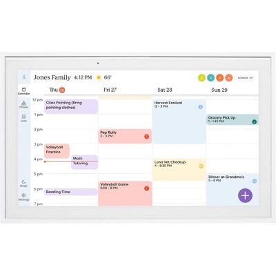 Skylight - Calendar: 15 Inch Touchscreen Smart Calendar and Chore Chart - White Skylight - Calendar: 15 Inch Touchscreen Smart Calendar and Chore Chart - White