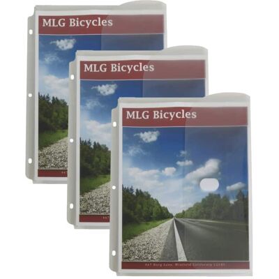C-line - Binder Pocket, Side Loading, Clear, 5 Per Pack, 3 Packs C-line - Binder Pocket, Side Loading, Clear, 5 Per Pack, 3 Packs