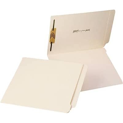 Oxford - Laminated End-Tab Folders with 1 Fastener, Legal Size, 50/Bx - Manila Oxford - Laminated End-Tab Folders with 1 Fastener, Legal Size, 50/Bx - Manila