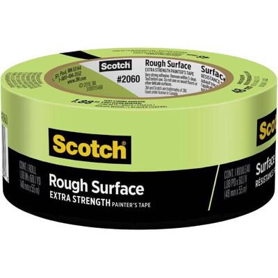 Scotch - 1.88 in. W X 60.1 yd L Green Extra Strength Masking Tape 1 pk Scotch - 1.88 in. W X 60.1 yd L Green Extra Strength Masking Tape 1 pk