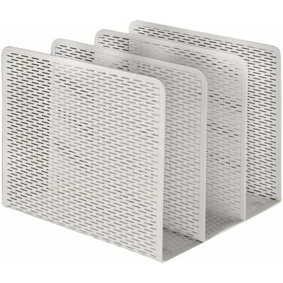Artistic - Urban Coll. Metal File Sorter 3 Compartment 7.25 x 8 x 8 Desktop Scratch Resistant Reinforced Rounded Edge - White Artistic - Urban Coll. Metal File Sorter 3 Compartment 7.25 x 8 x 8 Desktop Scratch Resistant Reinforced Rounded Edge - White