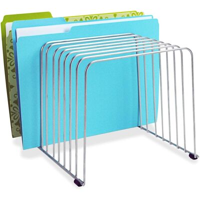 Fellowes - Wire File Sorter 11 Compartment 11 Divider 8" x 9" x 11.38" Desktop Steel - Silver Fellowes - Wire File Sorter 11 Compartment 11 Divider 8" x 9" x 11.38" Desktop Steel - Silver