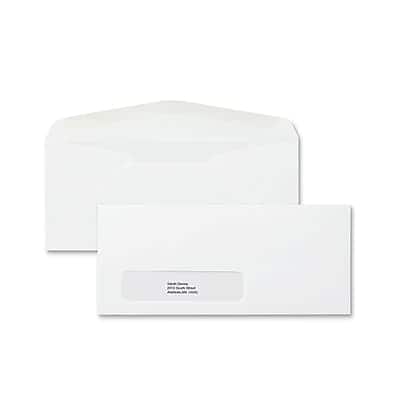 Staples - #10 Window Envelopes, 4 1/8" x 9 1/2", 500/Box - White Wove Staples - #10 Window Envelopes, 4 1/8" x 9 1/2", 500/Box - White Wove