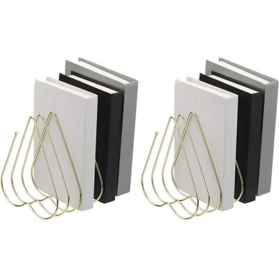 Unique Bargains - 2pcs Folder Organizer Stand, 7 Slot Retractable Book Ends Metal Heart Shaped File Rack Magazine Letter Paper Home - Gold Tone Unique Bargains - 2pcs Folder Organizer Stand, 7 Slot Retractable Book Ends Metal Heart Shaped File Rack Magazine Letter Paper Home - Gold Tone