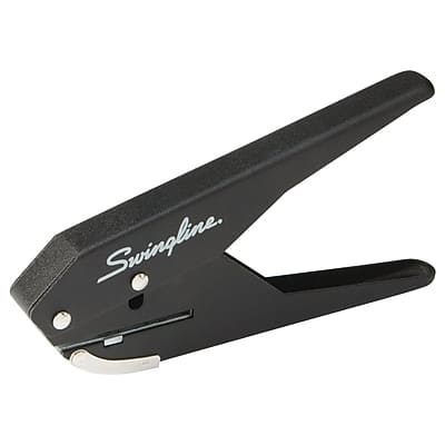 Swingline - Low Force Handheld Hole Punch, 20 Sheet Capacity - Black Swingline - Low Force Handheld Hole Punch, 20 Sheet Capacity - Black