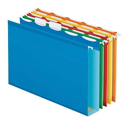 Pendaflex - Ready-Tab Extra Capacity Reinforced Hanging File Folders, 5-Tab, Letter Size, 20/Box - Assorted Colors Pendaflex - Ready-Tab Extra Capacity Reinforced Hanging File Folders, 5-Tab, Letter Size, 20/Box - Assorted Colors