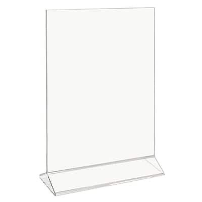 Staples - Sign Holder, 8.5" x 11" Acrylic, 10/Carton - Clear Staples - Sign Holder, 8.5" x 11" Acrylic, 10/Carton - Clear