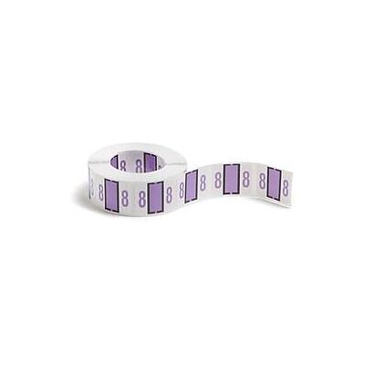 Smead - BCCRN Color Coded Numeric Labels, 1" x 1.25", Lavender, 500/Roll - Purple Smead - BCCRN Color Coded Numeric Labels, 1" x 1.25", Lavender, 500/Roll - Purple