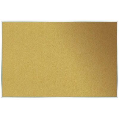 Ghent - Natural Cork Bulletin Board with Aluminum Frame, 2'H x 3'W Ghent - Natural Cork Bulletin Board with Aluminum Frame, 2'H x 3'W