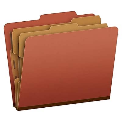 Pendaflex - Moisture Resistant Heavy Duty Classification Folder, 2-Dividers, 2" Expansion, Letter Size, 10/Box - Brick Red Pendaflex - Moisture Resistant Heavy Duty Classification Folder, 2-Dividers, 2" Expansion, Letter Size, 10/Box - Brick Red