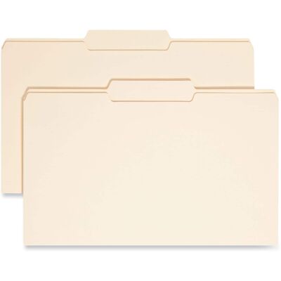 Smead Manufacturing - Manila File Folders, 1/3-Cut Tabs: Center Position, Legal Size, 0.75" Expansion, Manila, 100/Box Smead Manufacturing - Manila File Folders, 1/3-Cut Tabs: Center Position, Legal Size, 0.75" Expansion, Manila, 100/Box