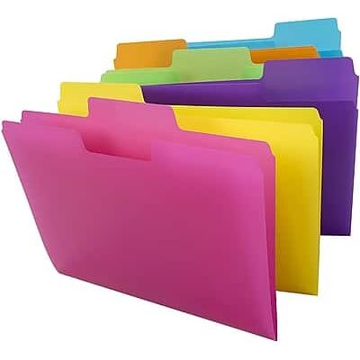 Smead - SuperTab File Folder, 1/3-Cut Tab, Letter Size, 18/Pack - Assorted Colors Smead - SuperTab File Folder, 1/3-Cut Tab, Letter Size, 18/Pack - Assorted Colors
