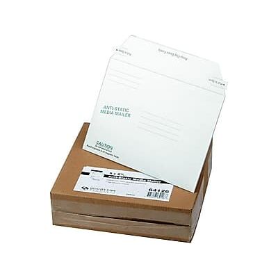 Quality Park - 6" x 8.63" Peel & Seal Fiberboard Mailers, CD/DVD, 25/Box - White Quality Park - 6" x 8.63" Peel & Seal Fiberboard Mailers, CD/DVD, 25/Box - White