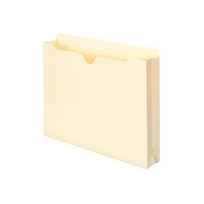 Smead - 100% Recycled File Jackets, Reinforced Straight-Cut Tab, 2" Expansion, Letter Size, 50/Box - Manila Smead - 100% Recycled File Jackets, Reinforced Straight-Cut Tab, 2" Expansion, Letter Size, 50/Box - Manila
