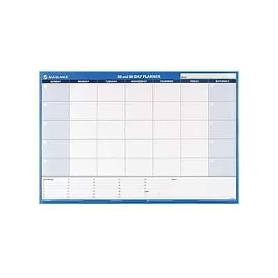 AT-A-GLANCE - 30-60 Day 24"H x 36"W Dry Erase Monthly Wall Calendar - Blue AT-A-GLANCE - 30-60 Day 24"H x 36"W Dry Erase Monthly Wall Calendar - Blue