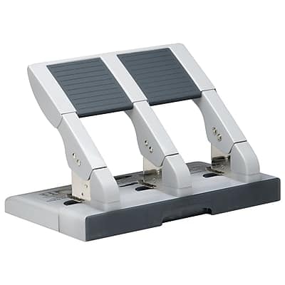 Swingline - Heavy Duty Desktop 3-Hole Punch, 75 Sheet Capacity - Silver/Gray Swingline - Heavy Duty Desktop 3-Hole Punch, 75 Sheet Capacity - Silver/Gray