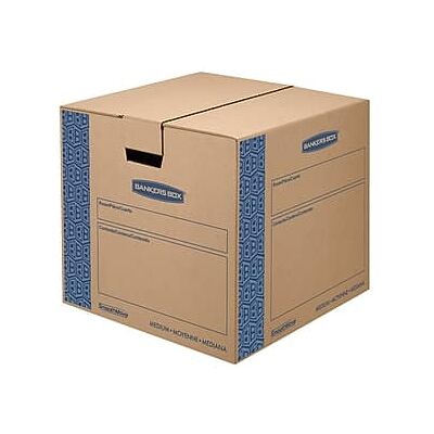 Bankers Box - SmoothMove 18" x 16" x 18" Moving Box, 8/Bundle - Blue/Kraft Bankers Box - SmoothMove 18" x 16" x 18" Moving Box, 8/Bundle - Blue/Kraft