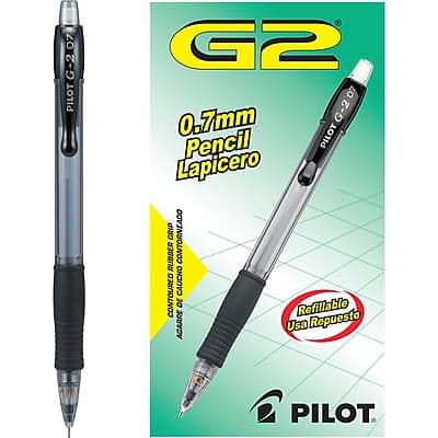 Pilot - G2 Mechanical Pencil, 0.7mm, #2 Medium Lead, Dozen - Black Pilot - G2 Mechanical Pencil, 0.7mm, #2 Medium Lead, Dozen - Black