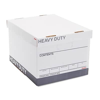 Staples - Heavy Duty File Box, Lift Off Lid, Letter/Legal/Gray, 12/Carton - White/Gray Staples - Heavy Duty File Box, Lift Off Lid, Letter/Legal/Gray, 12/Carton - White/Gray