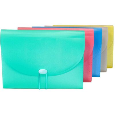 C-line - C Line 7 Pocket Expanding File Assorted Tropic Tones C-line - C Line 7 Pocket Expanding File Assorted Tropic Tones