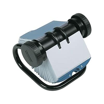Rolodex - Rotary Business Card File, 400 Card Capacity - Black Rolodex - Rotary Business Card File, 400 Card Capacity - Black