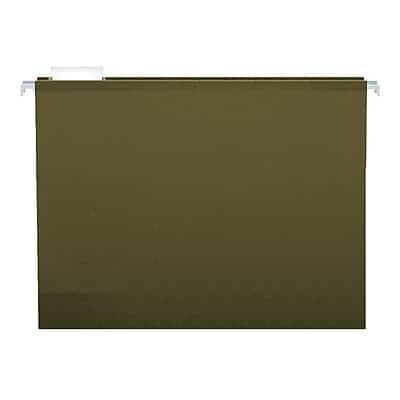 Pendaflex - Reinforced Hanging File Folders, 5-Tab, 4" Expansion, Letter Size, Standard 25/Box - Green Pendaflex - Reinforced Hanging File Folders, 5-Tab, 4" Expansion, Letter Size, Standard 25/Box - Green