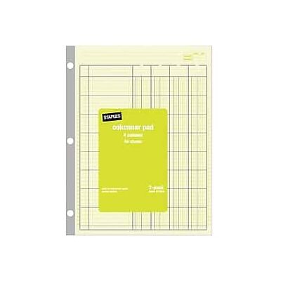 Staples - Columnar Books, 100 Pages, 4 Columns, 2/Pack - Green Staples - Columnar Books, 100 Pages, 4 Columns, 2/Pack - Green