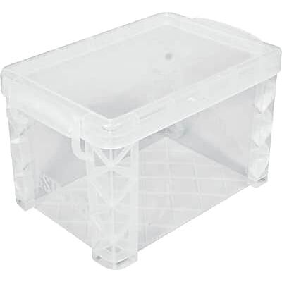 Advantus - Plastic Index Card Storage Box, 500-Card Capacity - Clear Advantus - Plastic Index Card Storage Box, 500-Card Capacity - Clear