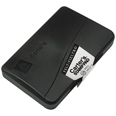 Carter's - Felt Stamp Pad, 3.15" x 6.12" Ink - Black Carter's - Felt Stamp Pad, 3.15" x 6.12" Ink - Black