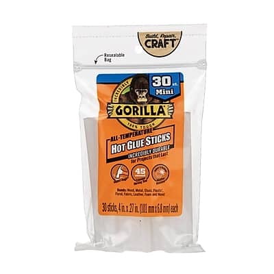 Gorilla - Glue Sticks, 30/Pack - Clear/Opaque Gorilla - Glue Sticks, 30/Pack - Clear/Opaque