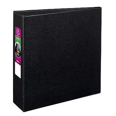Avery - Durable 3" 3-Ring Non-View Binders, Slant Ring - Black Avery - Durable 3" 3-Ring Non-View Binders, Slant Ring - Black