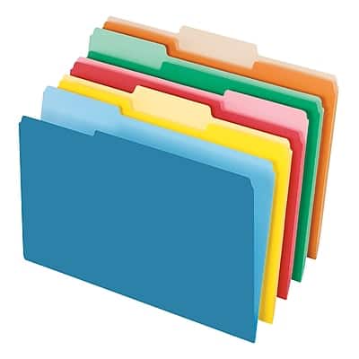 Pendaflex - Recycled File Folder, 1/3-Cut Tab, Legal Size, 100/Box - Assorted Colors Pendaflex - Recycled File Folder, 1/3-Cut Tab, Legal Size, 100/Box - Assorted Colors
