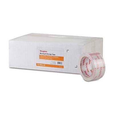 Staples - Moving & Storage Packing Tape, 1.88"W x 54.6 yds., 12 Rolls/Pack - Clear Staples - Moving & Storage Packing Tape, 1.88"W x 54.6 yds., 12 Rolls/Pack - Clear