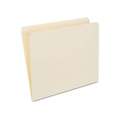 Staples - 30% Recycled Reinforced File Folders, Single Tab, Letter Size, 100/Box - Manila Staples - 30% Recycled Reinforced File Folders, Single Tab, Letter Size, 100/Box - Manila