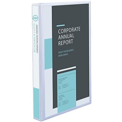 Avery - 1" 3-Ring View Binder - White Avery - 1" 3-Ring View Binder - White