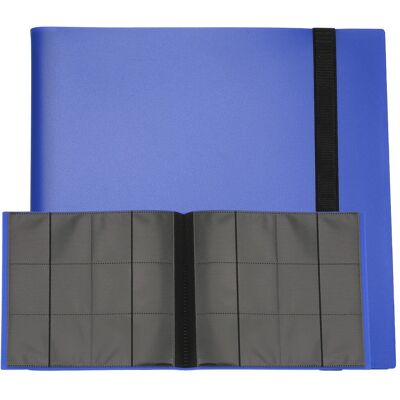 Unique Bargains - 12 Pocket Trading Card Binder, PU Cover 480 Side Loading Card Album Folder for TCG Game Sports Cards - Dark Blue Unique Bargains - 12 Pocket Trading Card Binder, PU Cover 480 Side Loading Card Album Folder for TCG Game Sports Cards - Dark Blue