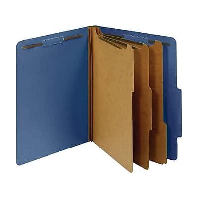 Pendaflex - Pressboard Classification Folder, 3-Dividers, 3 1/2" Expansion, Letter Size, 10/Box - Dark Blue Pendaflex - Pressboard Classification Folder, 3-Dividers, 3 1/2" Expansion, Letter Size, 10/Box - Dark Blue
