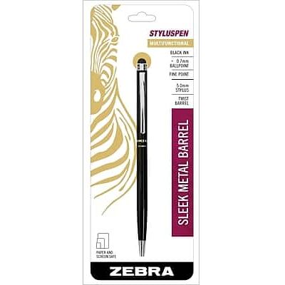 Zebra - Stylus Ballpoint Pen, Fine Point, 0.7mm, Ink - Black Zebra - Stylus Ballpoint Pen, Fine Point, 0.7mm, Ink - Black