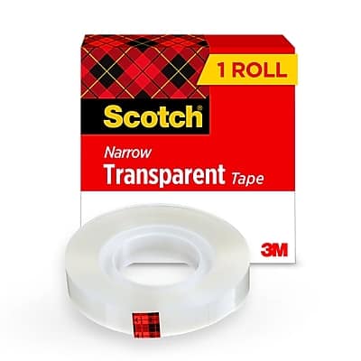 Scotch - Tape Refill, 0.5" x 36 yds., 1" Core - Transparent Clear Scotch - Tape Refill, 0.5" x 36 yds., 1" Core - Transparent Clear