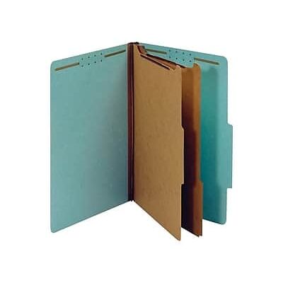 Pendaflex - 60% Recycled Pressboard Classification Folder, 2-Dividers, 2 1/2" Expansion, Legal Size, 10/Box - Blue Pendaflex - 60% Recycled Pressboard Classification Folder, 2-Dividers, 2 1/2" Expansion, Legal Size, 10/Box - Blue