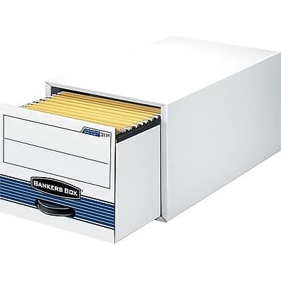 Bankers Box - Stor/Drawer Steel Plus File Drawers, Letter Size/Blue, 6/Carton - White/Blue Bankers Box - Stor/Drawer Steel Plus File Drawers, Letter Size/Blue, 6/Carton - White/Blue