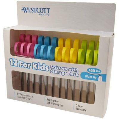 Westcott - Value Scissors Classpack, 5" Blunt, Pack of 12 Westcott - Value Scissors Classpack, 5" Blunt, Pack of 12