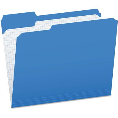 Tops Business Forms - Double-Ply Reinforced Top Tab Colored File Folders, 1/3-Cut Tabs: Assorted, Letter Size, 0.75" Expansion, Blue, 100/Box Tops Business Forms - Double-Ply Reinforced Top Tab Colored File Folders, 1/3-Cut Tabs: Assorted, Letter Size, 0.75" Expansion, Blue, 100/Box