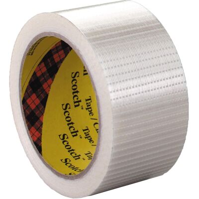 Scotch - Bi-Directional Filament Tape - 50 mm x 50 m - Clear Scotch - Bi-Directional Filament Tape - 50 mm x 50 m - Clear