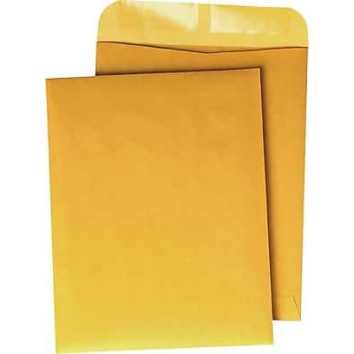 Quality Park - Gummed Kraft Open-End Catalog Envelopes, 6" x 9", 100/Bx - Brown Quality Park - Gummed Kraft Open-End Catalog Envelopes, 6" x 9", 100/Bx - Brown