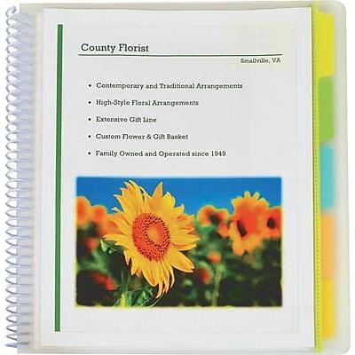 C-line - 10-Pocket Portfolio Folder with Write-On Tabs - Clear C-line - 10-Pocket Portfolio Folder with Write-On Tabs - Clear