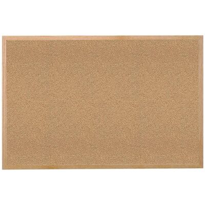 Ghent - Natural Cork Bulletin Board with Wood Frame, 18"H x 24"W Ghent - Natural Cork Bulletin Board with Wood Frame, 18"H x 24"W
