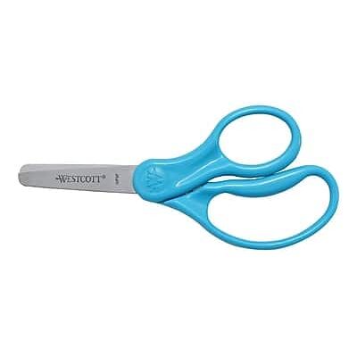 Westcott - 5" Stainless Steel Kid's Scissors, Blunt Tip, 12/Pack - Assorted Colors Westcott - 5" Stainless Steel Kid's Scissors, Blunt Tip, 12/Pack - Assorted Colors