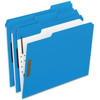 TOPS - Pendaflex Colored Classification Folders with Embossed Fasteners 2 Fasteners Letter Size Blue Exterior 50 per Box TOPS - Pendaflex Colored Classification Folders with Embossed Fasteners 2 Fasteners Letter Size Blue Exterior 50 per Box