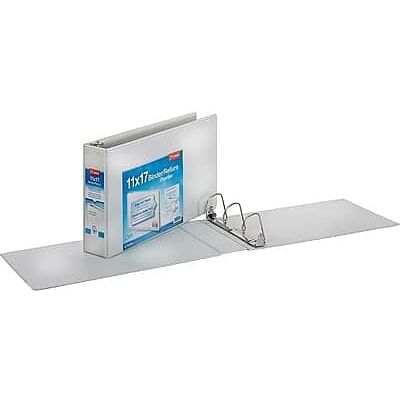 Cardinal - 3" 3-Ring View Binders, D-Ring - White Cardinal - 3" 3-Ring View Binders, D-Ring - White